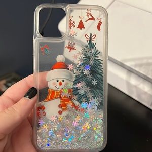 iPhone 11 Christmas waterfall case